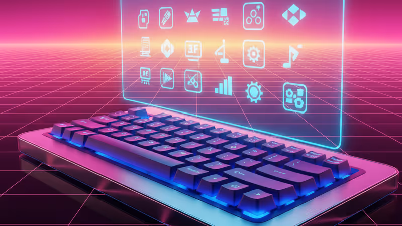 顯示 Microsoft Office 2021 軟體圖示的筆記型電腦