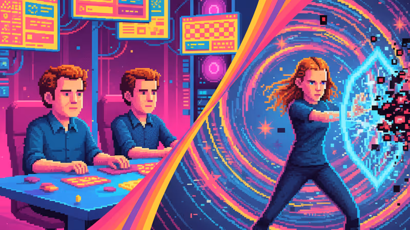 ストレンジャー・シングスの撮影現場でモニターを確認する製作陣