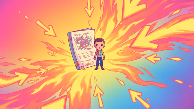 기묘한 이야기 작가진의 회의실 내부 모습과 일레븐의 실루엣