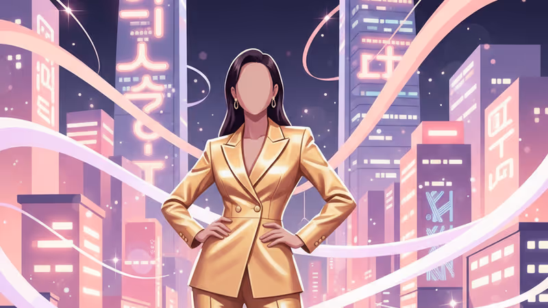 金廷恩在劇中展現颯爽英姿的黃金主角色形象