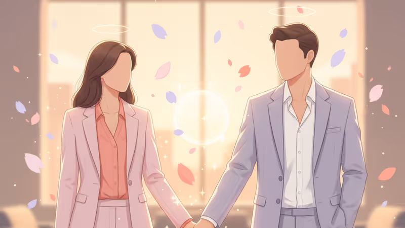 《明日必達》劇中情侶在城市夜景下的浪漫互動