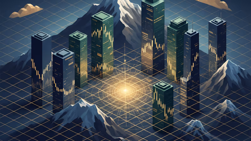 스위스 정부 건물 전경과 디지털 보안 이미지가 결합된 모습