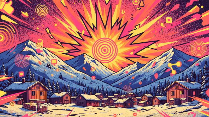 スイスのスノーリゾートに置かれた犠牲者を悼む献花とキャンドル