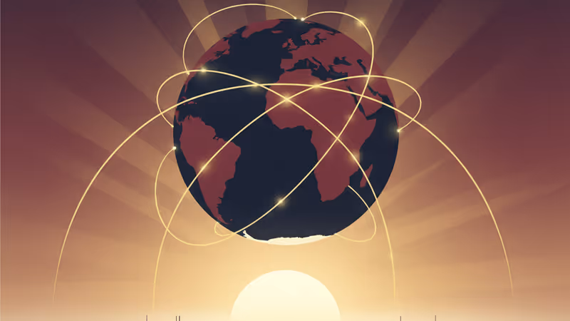 シリアのアレッポ近郊の荒野を移動する軍用車両の光景