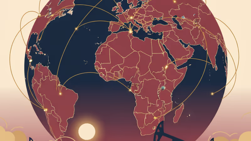 Syrian military vehicles moving through an oil field
