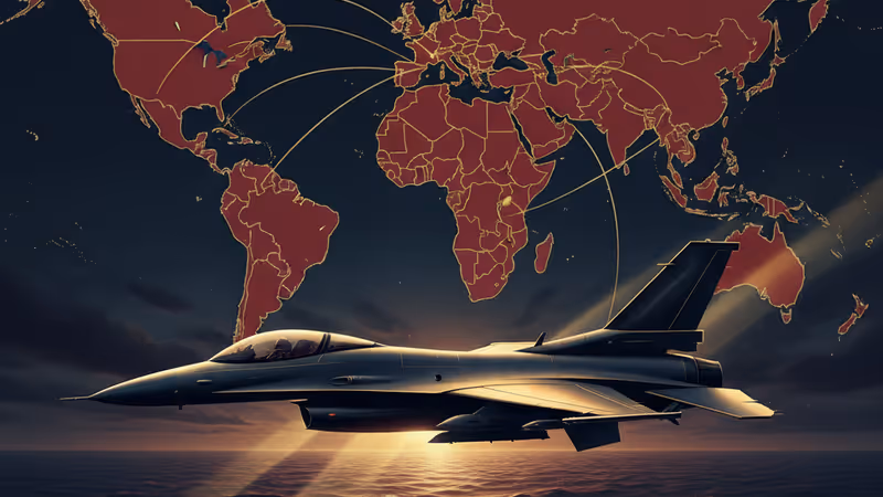 폭풍우 치는 하늘 아래 비행하는 대만 F-16V 전투기의 모습