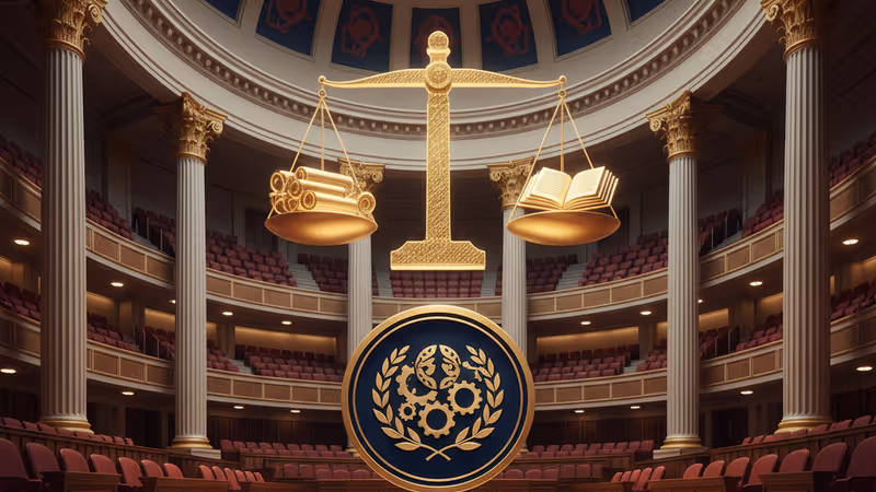 台湾立法院の議場と議長の席の様子