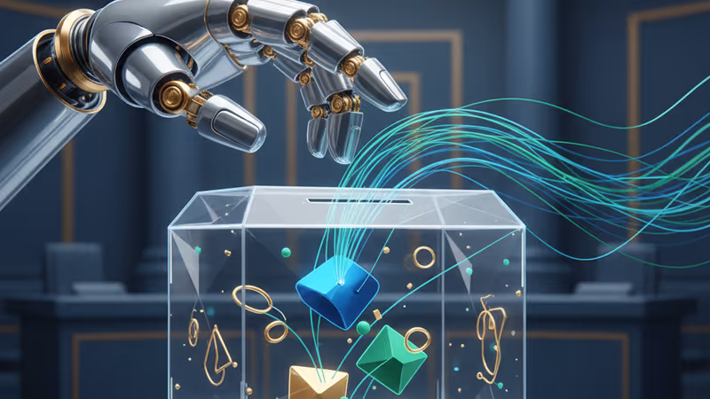 Robotic arm stalled by legislative symbols in Taiwan