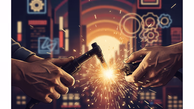 日本國會議事堂與工廠外籍勞工的對比景觀