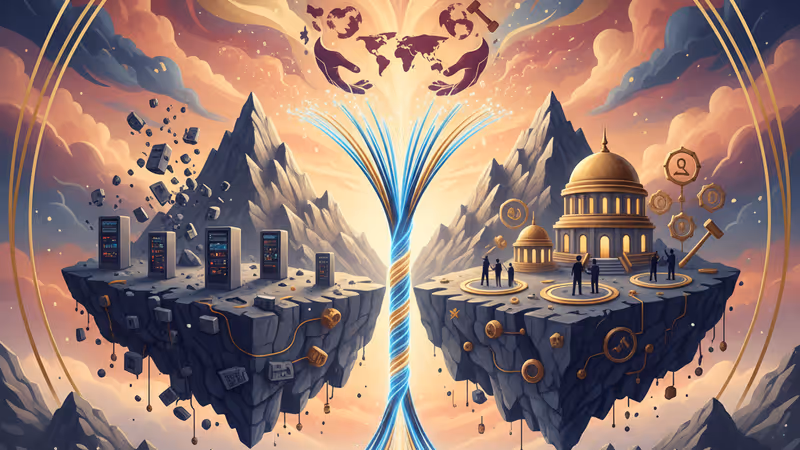 阿富汗數位裂痕與塔利班內部衝突示意圖