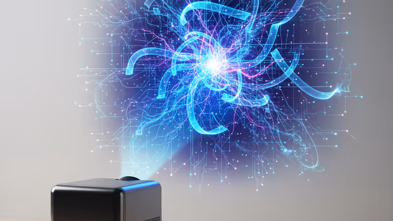 TCL PlayCube 行動投影機的扭轉調節展示