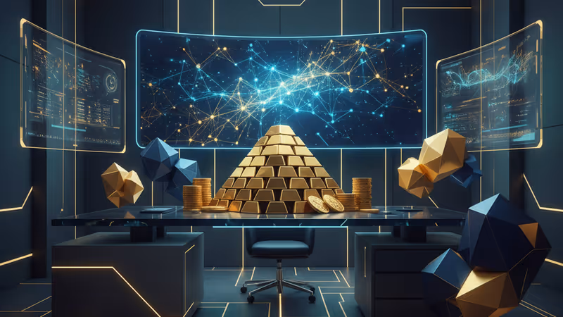 塔塔諮詢（TCS）數據中心與 AI 技術象徵的融合場景