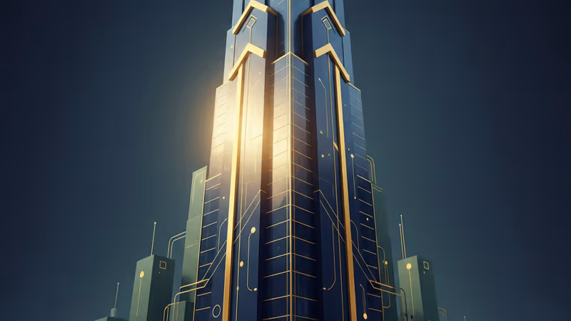 TD銀行のロゴが掲げられた近代的なビルと歩くビジネスパーソン