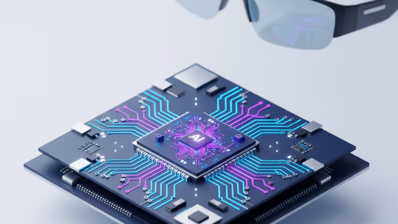 Concept of TDK AI components integrated into high-tech hardware