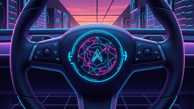 テスラ車のデジタル画面に表示されるFSDのインターフェース