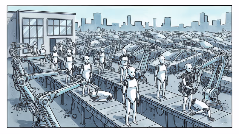 Tesla Ditches Cars for Robots in Bold Factory Pivot