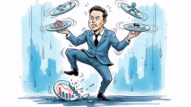 테슬라, 8년 만에 첫 매출 감소 위기... 일론 머스크의 '로봇택시 도박
