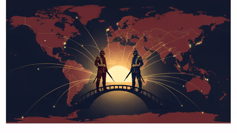 Soldiers at the Thailand-Cambodia border during the 2025 ceasefire