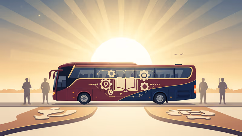 태국과 캄보디아 국경 검문소를 통과하는 포로 송환 버스