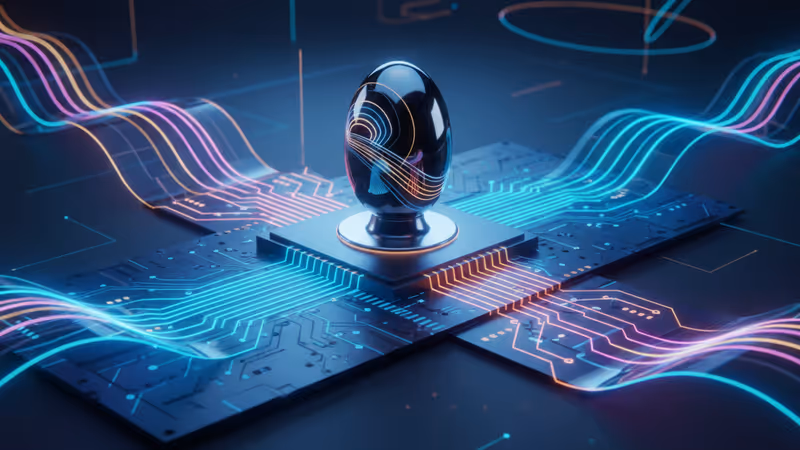 三つの経路に分かれるデジタル音声データとネットワークの視覚化