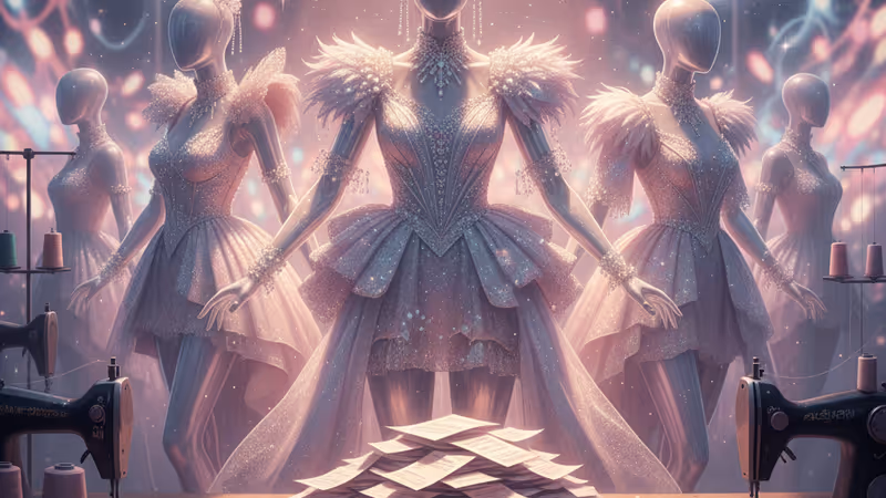 在黑暗工作室中被聚光燈照射的縫紉機