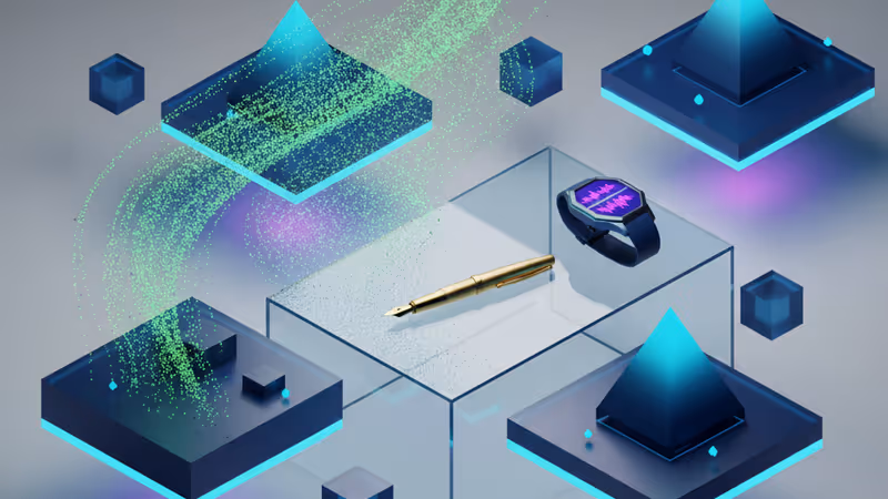 從伺服器機架流出的金色數位數據流