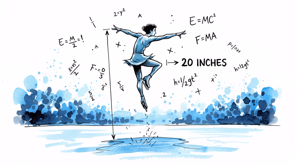 四周半跳的物理密碼：50公分高度如何改寫人體極限