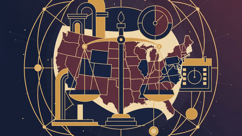 2028年米民主党予備選カレンダー争奪戦を象徴するアメリカ地図