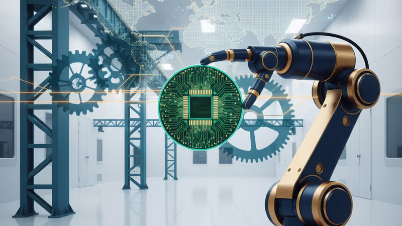 Semiconductor manufacturing merged with industrial elements