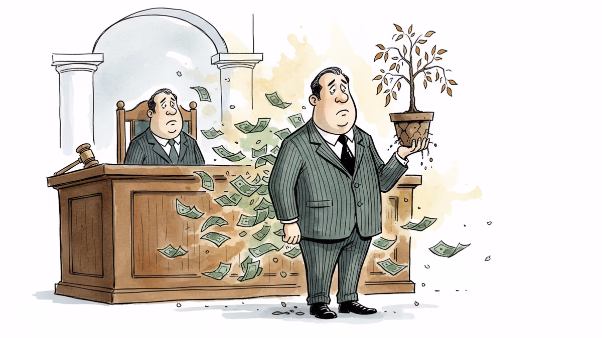 6천만 달러를 잃은 억만장자의 편지