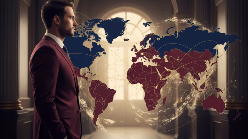 Stephen Miller's profile in a dimly lit White House corridor