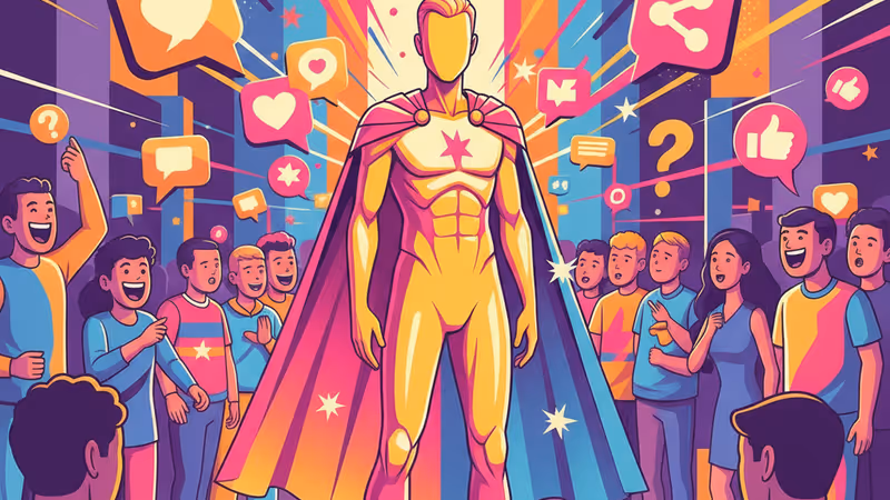 긴박한 상황에서 자신감 있게 말하는 사람의 모습