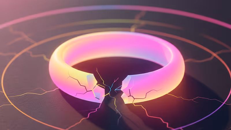 이혼 위기에 처한 부부의 반지와 심각한 표정의 인물