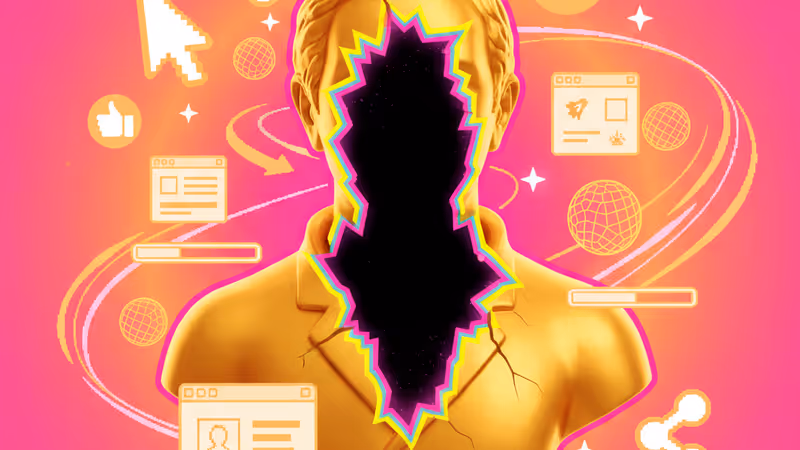 화려한 황금 조각상 내부의 어두운 이면이 드러나는 모습