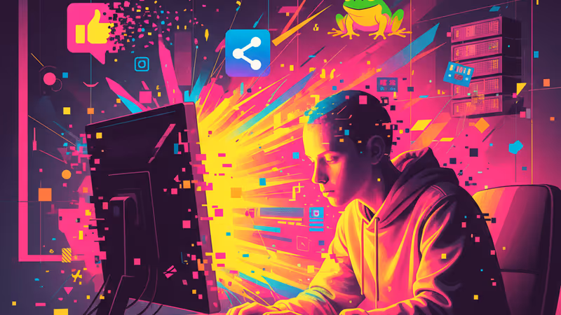 揭露匿名告白主題的暗色調科技感影像