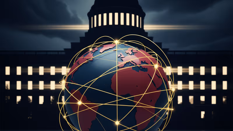 法廷のガベルと、一部が黒塗りされた政府文書の山