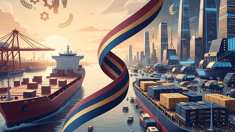 Visual representation of the shifting automotive trade balance between Germany and China