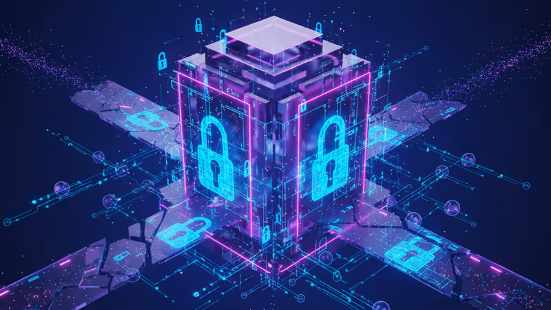 Abstract digital fortress representing Anthropic's security walls