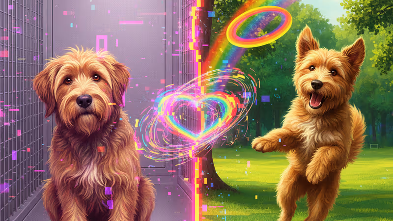 “집에 온 첫날” 반려동물 입양 전후 사진이 인터넷을 감동시킨 이유