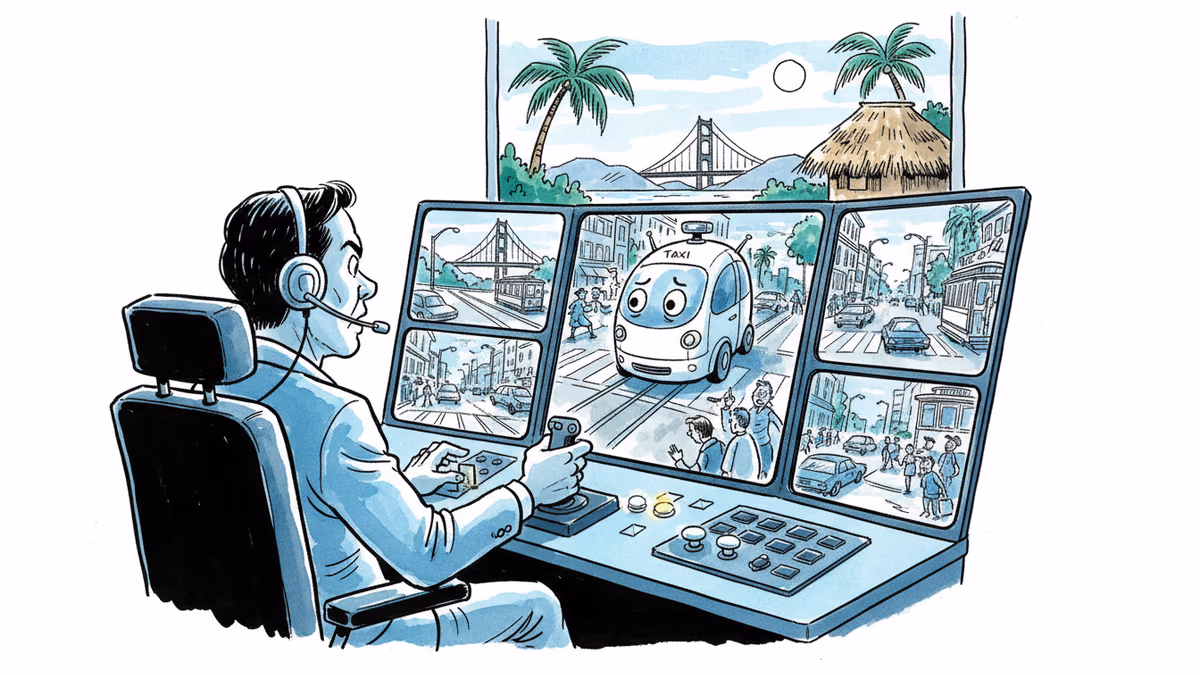 자율주행차 뒤에 숨은 '원격 조종사'들