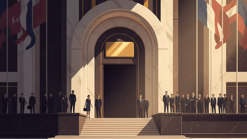 夕暮れ時のケネディセンターの外観と静まり返った階段