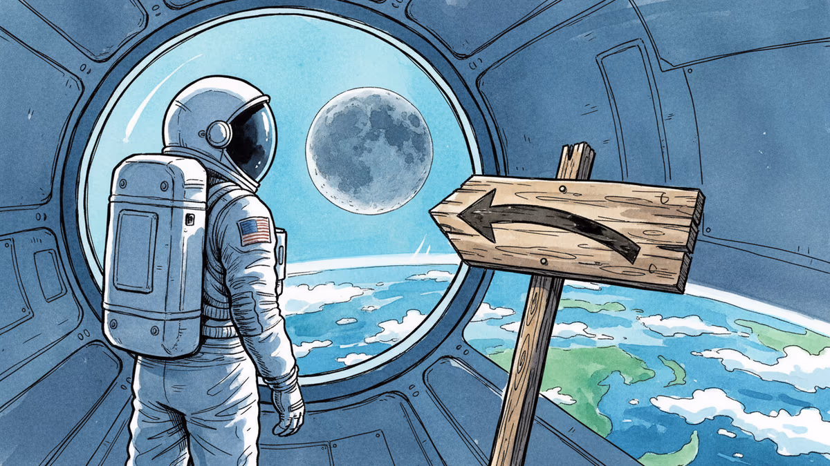 달 착륙선이 지구 궤도에 머무는 이유