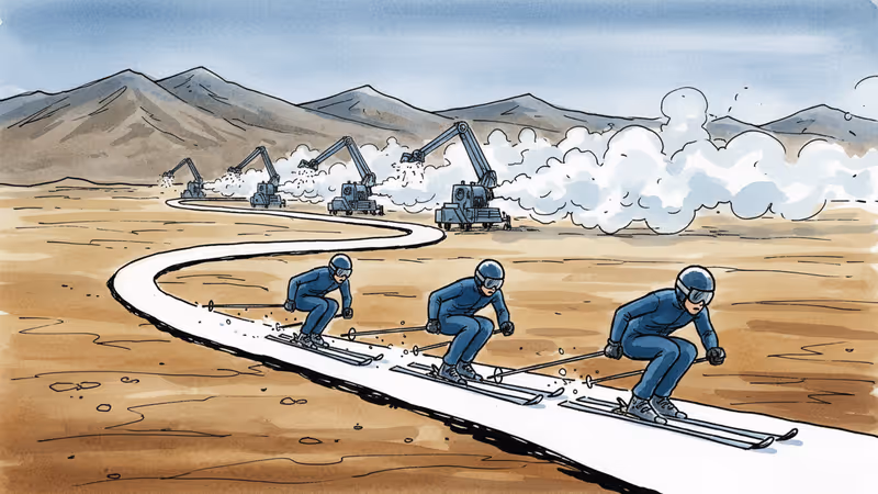 冬季五輪の雪、実は人工雪が主役？変わりゆく「冬」とアスリートの現実