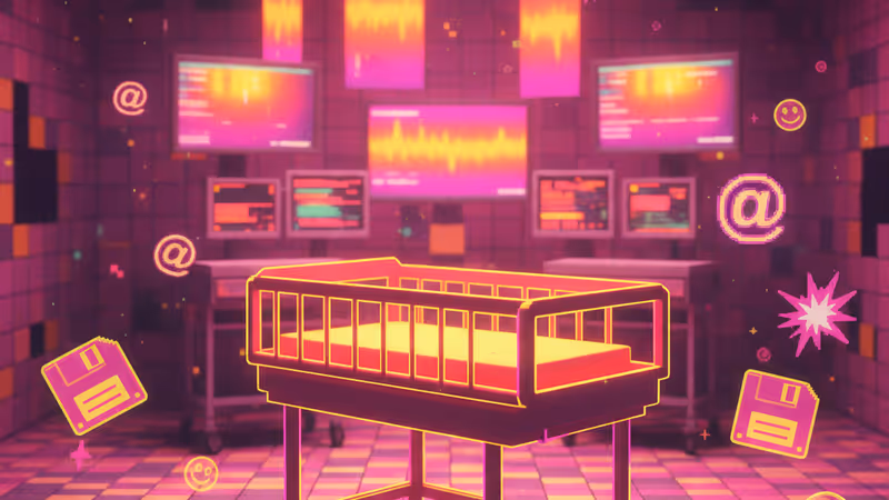 病院のERの廊下で急ぐ医師たちの姿