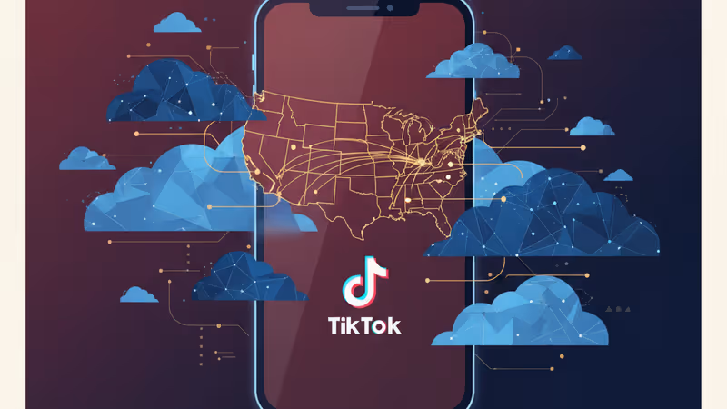 Smartphone screen showing TikTok and a precise location map