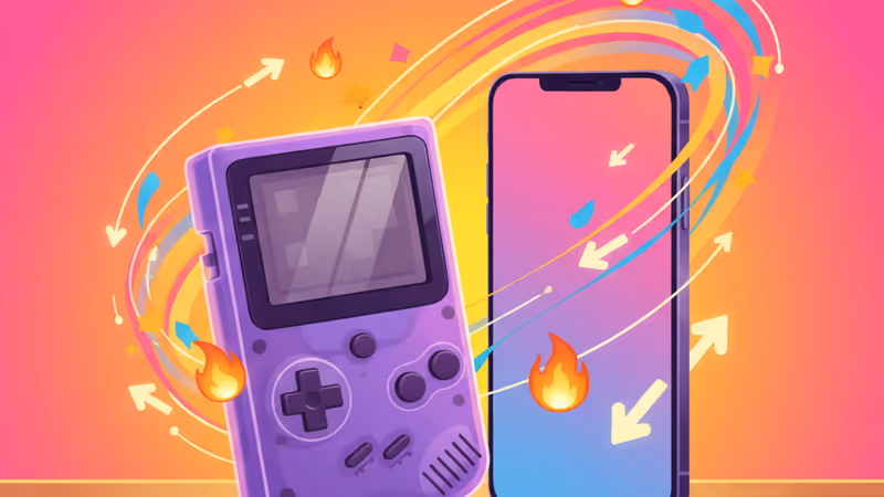 拿著復古數位相機拍照的 Y2K 風格少年