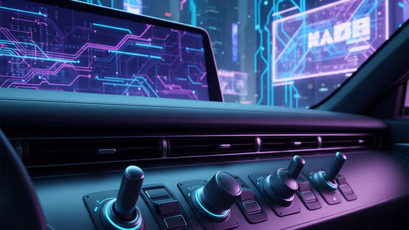 結合實體控制鍵與數位介面的現代汽車座艙設計