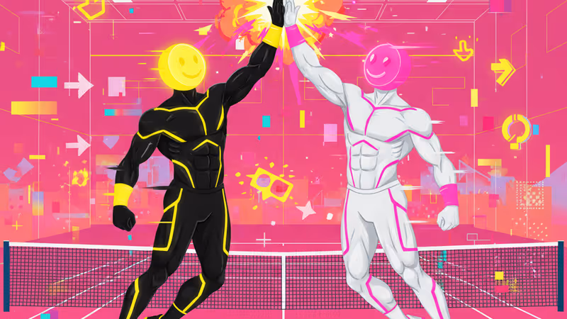 Alcaraz and Sinner smiling during Seoul exhibition