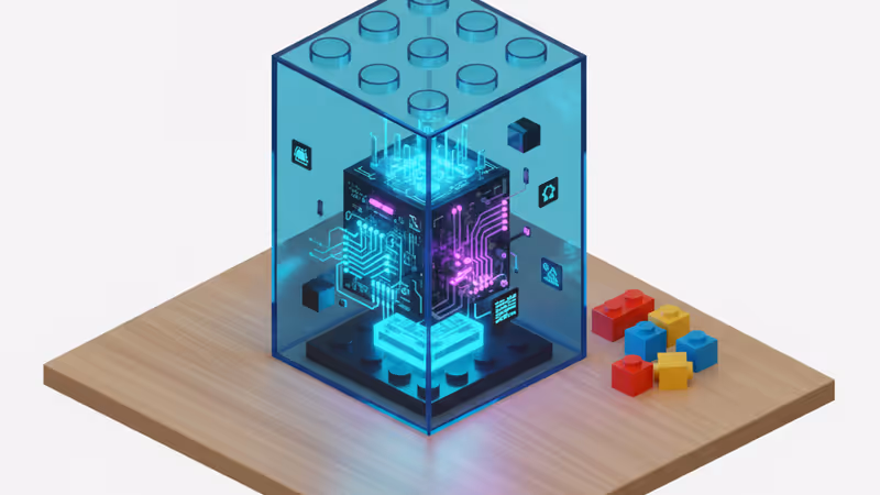 展示內部電路構造的樂高智慧積木與傳統積木並列