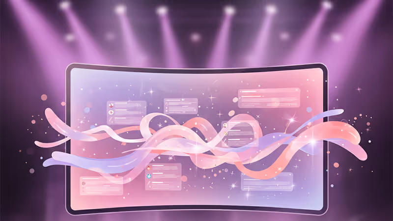 Digital interface showing social media clash over K-pop